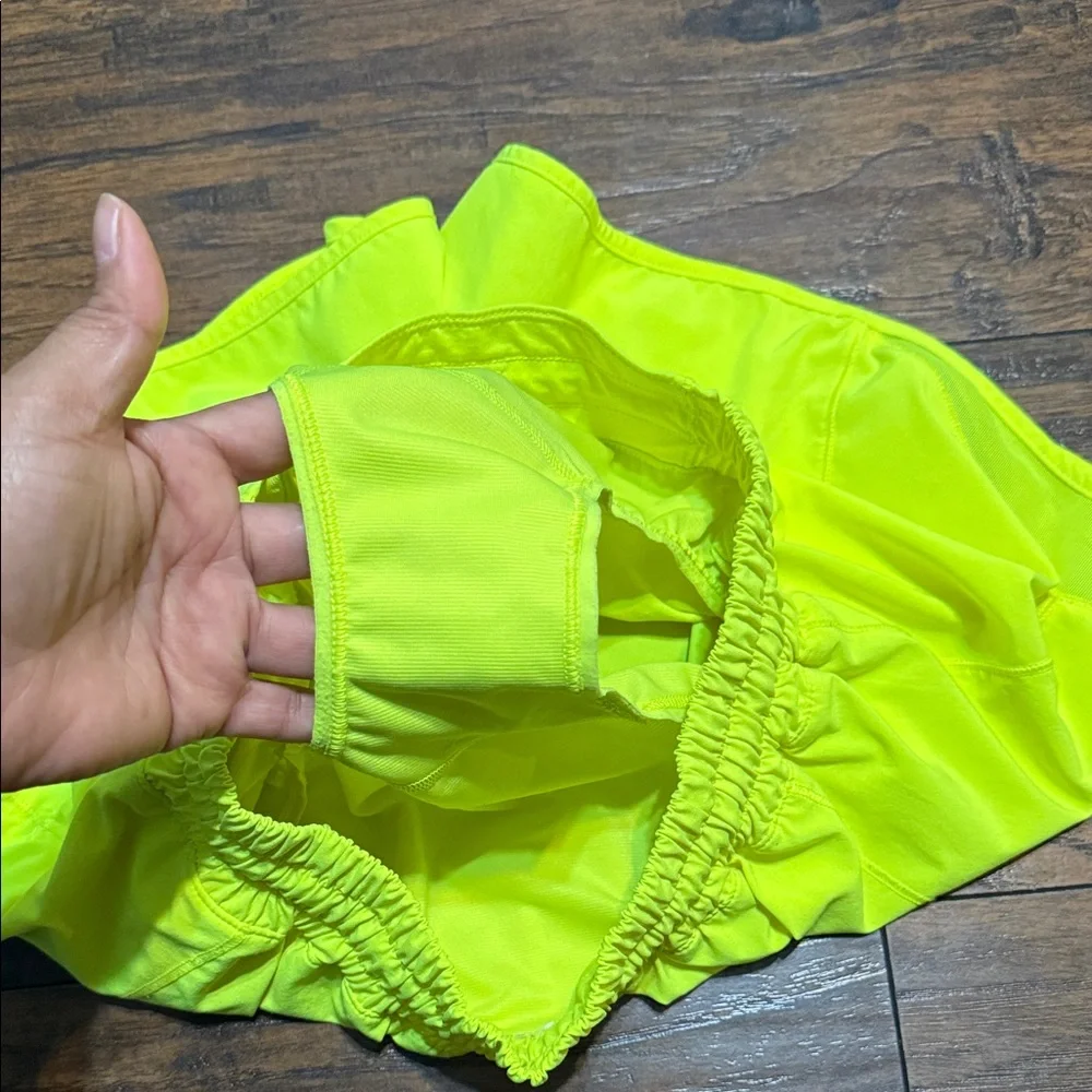 Lululemon Athletica Neon Yellow Athletic Shorts